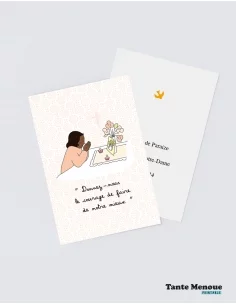 4 Cartes "Petite prière" Fille peau foncée...