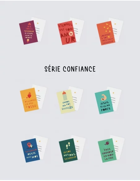 4 Cartes CONFIANCE "Jésus tu es ma force" (Personnalisable) - à imprimer
