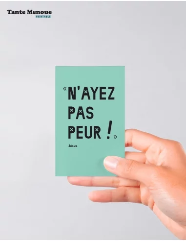 4 Cartes de Confirmation "N'ayez pas... 4 Cartes de Confirmation "N'ayez pas...