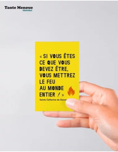 4 Cartes de Confirmation "Le feu"...