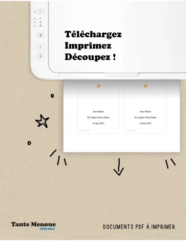 4 Cartes de Baptême "Baptême par... 4 Cartes de Baptême "Baptême par...