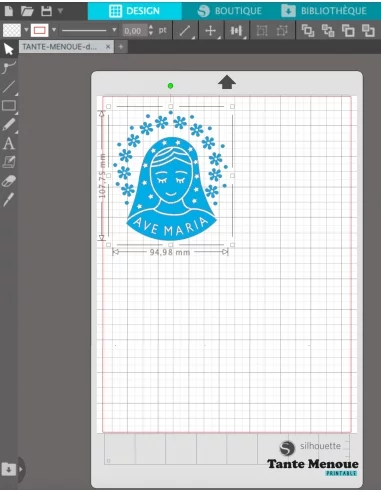 Fichier de découpe "Ave Maria" -...