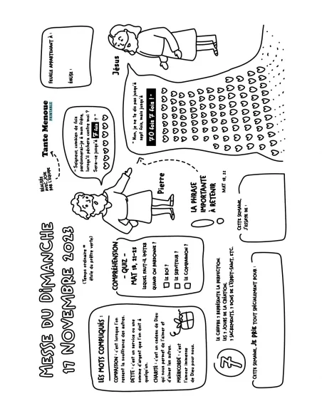 Feuille de messe du 17 septembre 2023 ! PDF