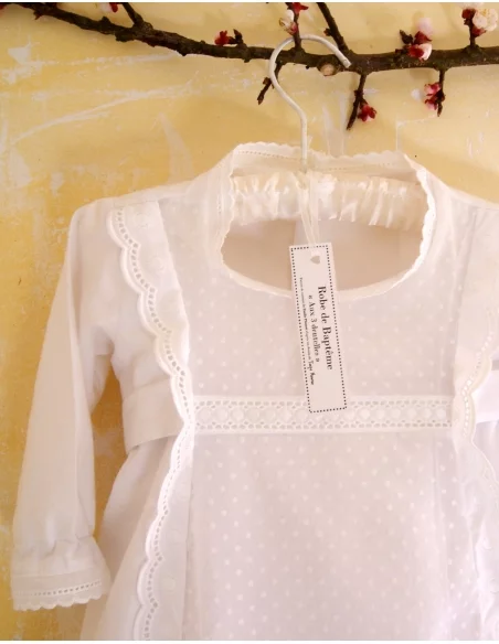 Patron de robe de baptême - 0-9 mois