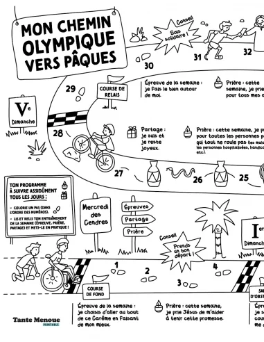 Mon chemin olympique vers Pâques !... Mon chemin olympique vers Pâques !...