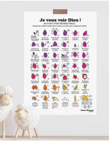 Calendrier de CARÊME 2026 : Je veux...