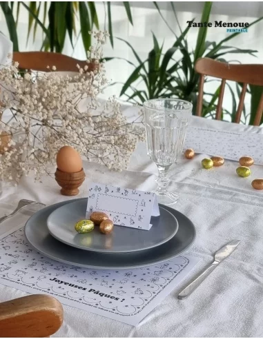Set de Table "Joyeuses Pâques" Set de Table "Joyeuses Pâques"