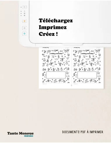 Marque place "Joyeuses Pâques"