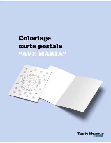 Coloriage AVE MARIA Coloriage AVE MARIA