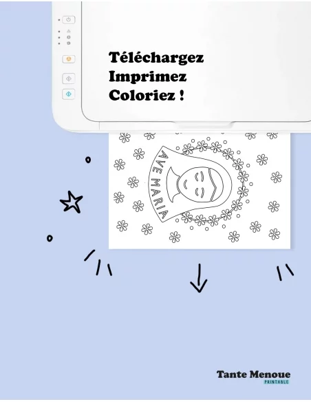 Coloriage AVE MARIA
