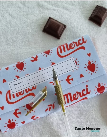 Bandeau Merci (modèle C) - PDF