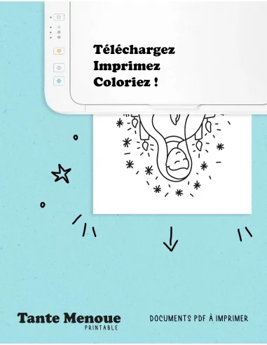 Coloriage / Décor de fenêtre du 8... Coloriage / Décor de fenêtre du 8...