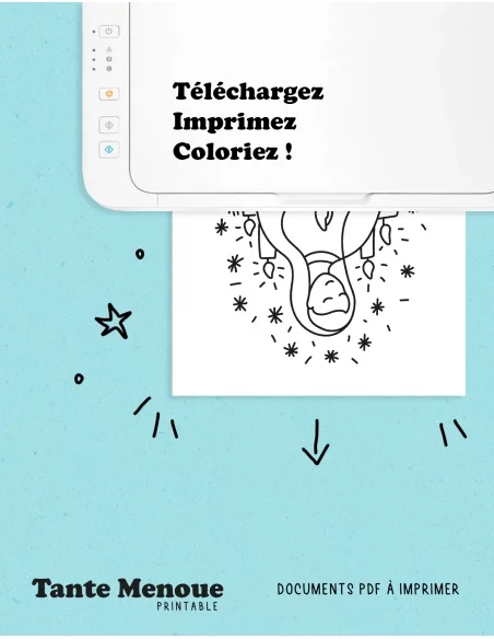 Coloriage / Décor de fenêtre du 8 décembre- PDF 🎁