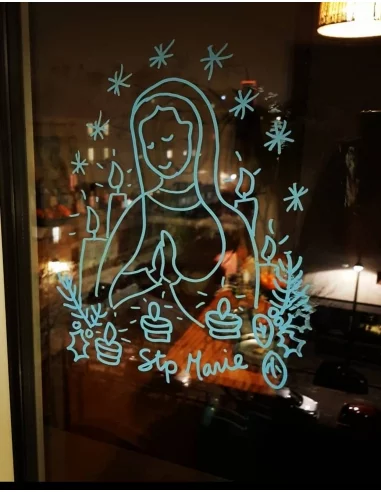 Coloriage / Décor de fenêtre du 8... Coloriage / Décor de fenêtre du 8...