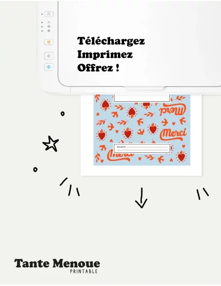 Bandeau Merci (modèle G) - PDF