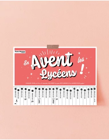 En Avent les lycéens ! - Calendrier de l'Avent PDF