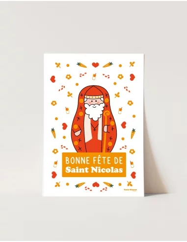 Affiche/Carte Postale Saint Nicolas -... Affiche/Carte Postale Saint Nicolas -...