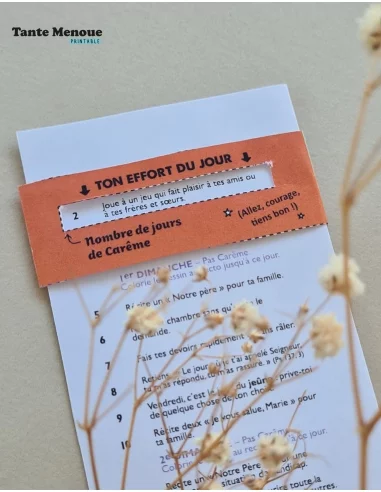 Ta réglette de Câreme 2026