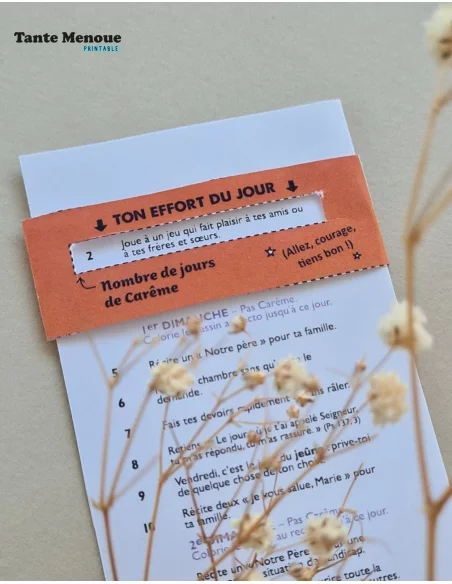 Ta réglette de Câreme 2026