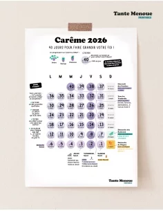 Calendrier de Carême 2026 à afficher - PDF