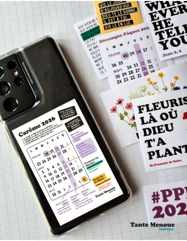 Aide-mémoire Carême 2026 à imprimer... Aide-mémoire Carême 2026 à imprimer...