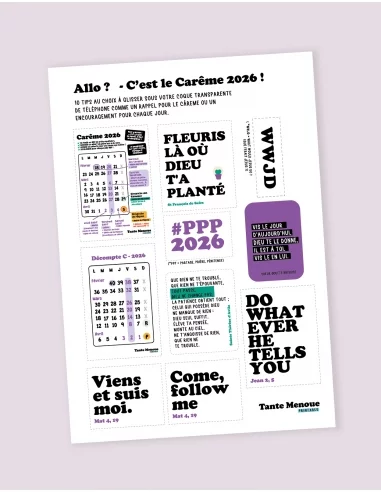 Aide-mémoire Carême 2026 à imprimer... Aide-mémoire Carême 2026 à imprimer...