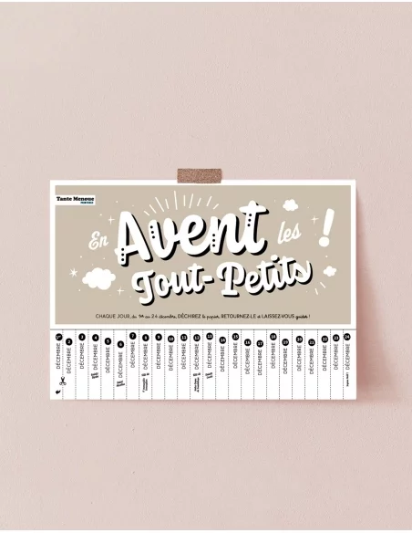 En Avent les tout-petits ! - Calendrier de l'Avent PDF