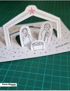 Carte pop-up CRÈCHE x4 - PDF 2