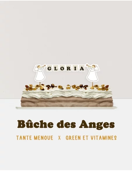 Cake topper + Recette bûche des anges - PDF