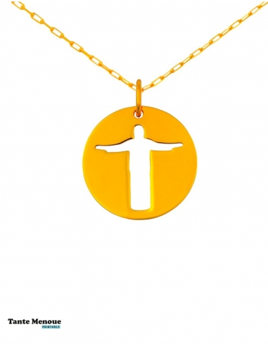 Médaille Christ de Rio en or