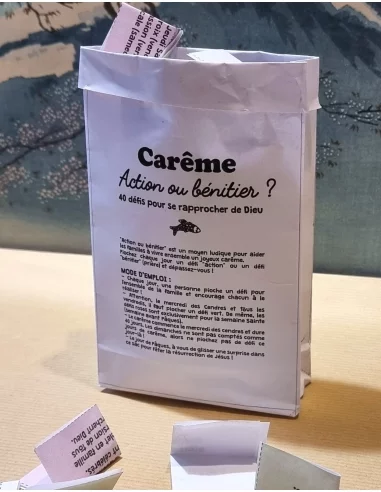 CARÊME : Action ou Bénitier !... CARÊME : Action ou Bénitier !...