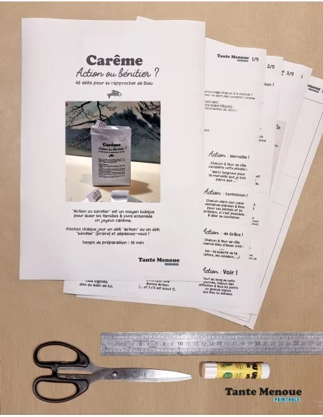 CARÊME : Action ou Bénitier ! (Famille/Classe) PDF