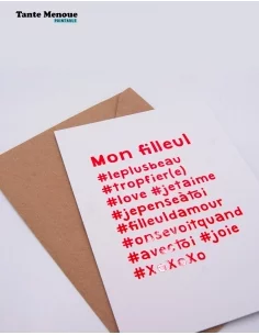 Carte hashtag "Mon Filleul" - PDF 2