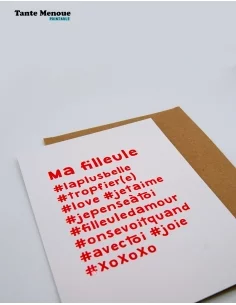 Carte hashtag "Ma Filleule" - PDF 2