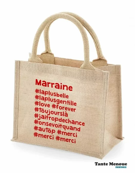 Fichier de découpe hashtag "Marraine"
