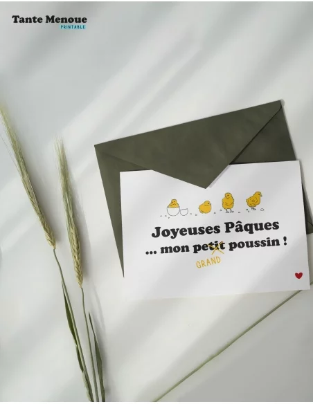 Joyeuses Pâques mon grand poussin ! (carte)