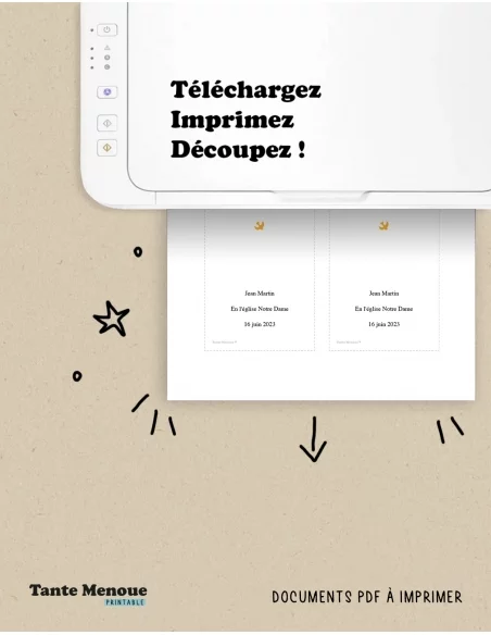 4 Cartes BONNE NOUVELLE "Je suis le chemin" (Personnalisable) - à imprimer