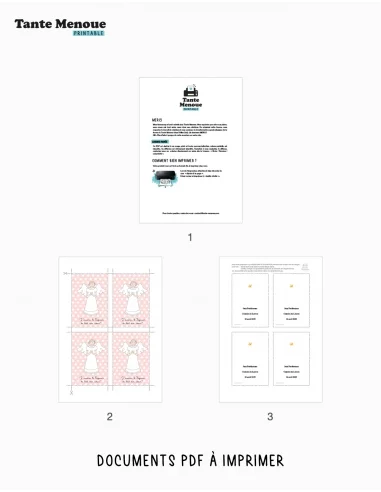 4 Cartes de Communion "De tout mon...