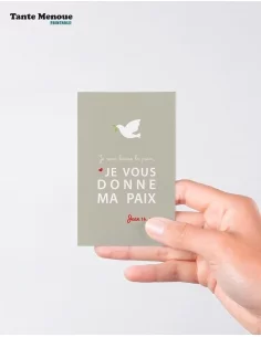 4 Cartes BONNE NOUVELLE "Je vous laisse la paix"... 2