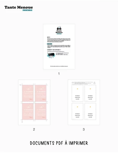 4 Cartes BONNE NOUVELLE "Lent à la colère et plein d'amour" (Personnalisable) - à imprimer