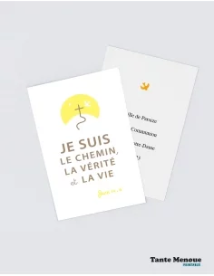 4 Cartes BONNE NOUVELLE "Je suis le chemin"...