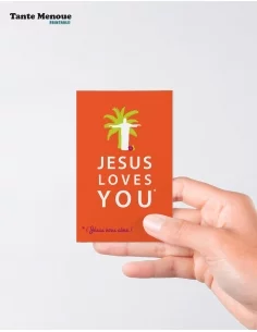 4 Cartes GOOD NEWS "Jesus loves you" (Personnalisable) -... 2