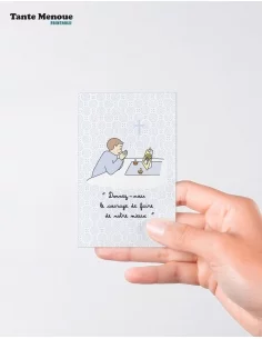 4 Cartes "Petite prière" Garçon (Personnalisable) peau... 2