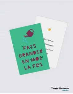 4 Cartes CONFIANCE "Fais grandir" (Personnalisable) - à...