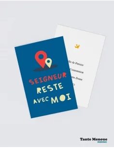 4 Cartes CONFIANCE "Seigneur reste avec moi"...