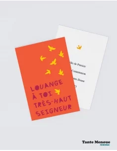4 Cartes CONFIANCE "Louange à Toi" (Personnalisable) - à...