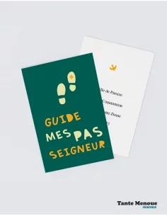 4 Cartes CONFIANCE "Guide mes pas" (Personnalisable) - à...