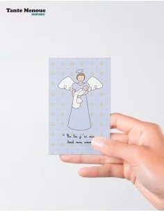 4 Cartes de Baptême "Naissance" Bleu (Personnalisable) -... 2