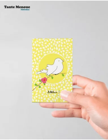 4 Cartes "Alléluia" (Personnalisable)...