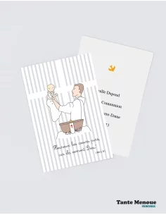 4 Cartes de Baptême "Présentation de l'enfant"...